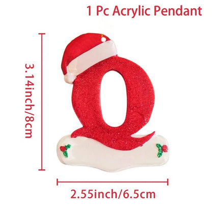 Kersthanger acryl letter decoratie Merry Christmas voor kerstboom