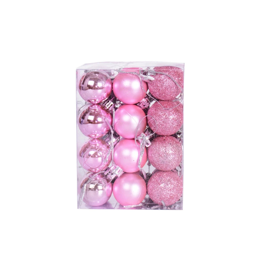 Kerstballen set 24 stuks – Luxe kerstboomversiering in rood en goud