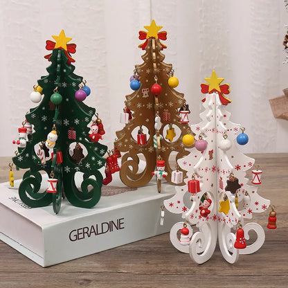 Opvouwbare Kerstboom – Houten DIY Kerstdecoratie voor Kinderen 19x14cm