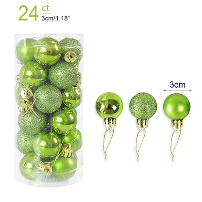 Kerstballen set glanzend en mat voor feestelijke boomdecoratie