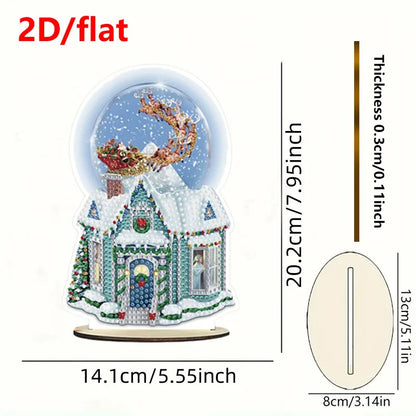 Diamond Painting Tafel ornament kerst set met unieke acryl steentjes - GH041