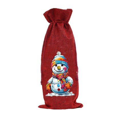 Diamond Painting Kerst Wijnfles Tas - Feestelijke Decoratie