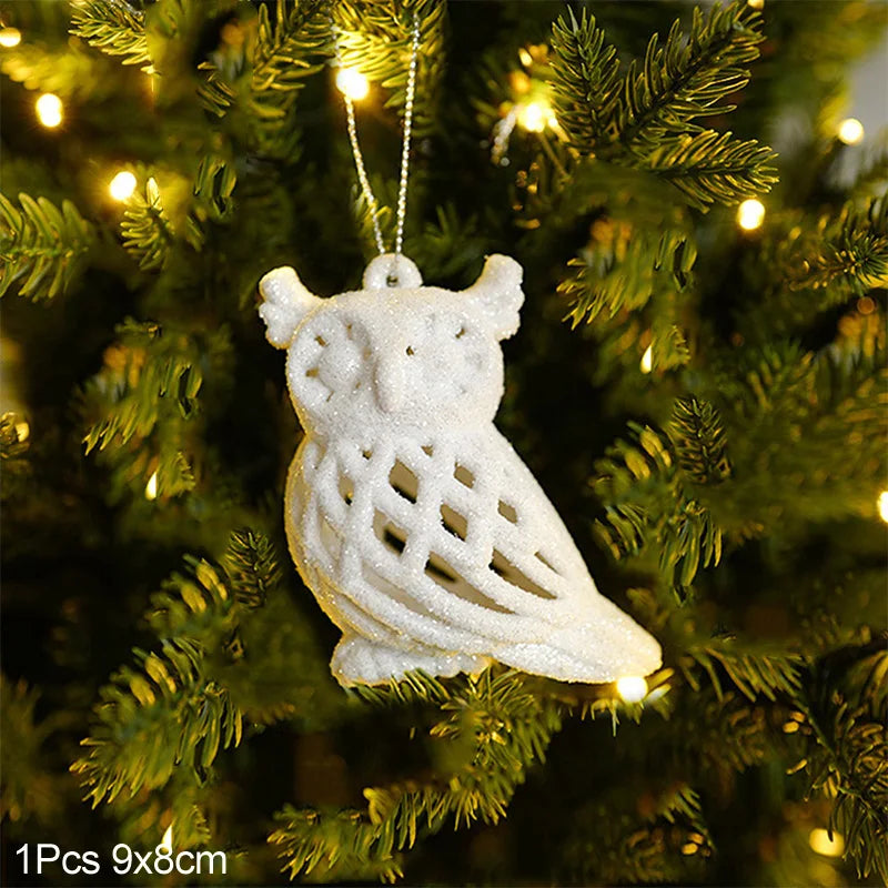 Kerstboom ornament sneeuwvlok engel hert hangdecoratie voor feestdagen