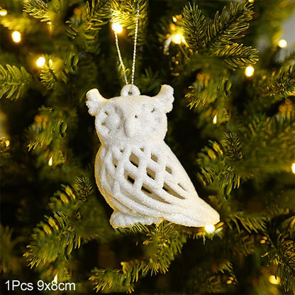 Kerstboom ornament sneeuwvlok engel hert hangdecoratie voor feestdagen