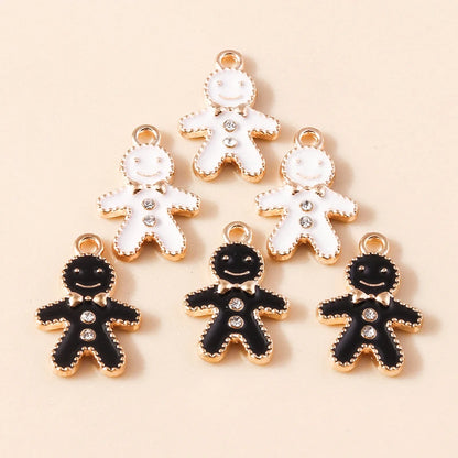 Kerst hanger schattige gingerbread bedels voor sieraden en decoratie 20 stuks