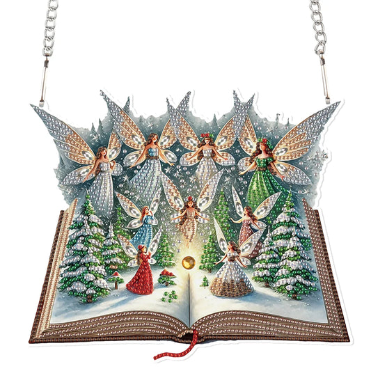 Diamond Painting Hangend Ornament – Acryl Kerst thema met Speciale Vormige Steentjes - DJ1032