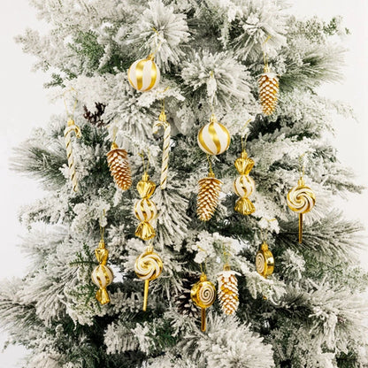 Kerstballen set 13-delig – Lollies, zuurstokken & dennenappels als hanger