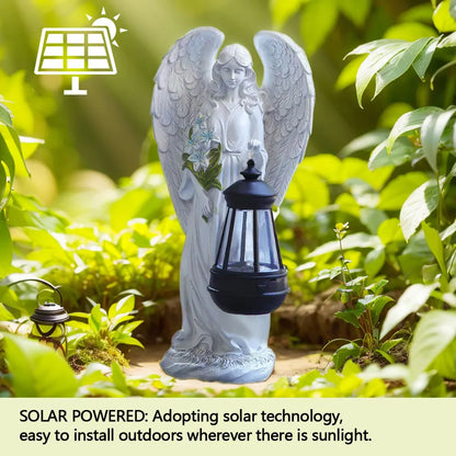 Kerst lamp engel met zonne-energie voor tuin en terras decoratie