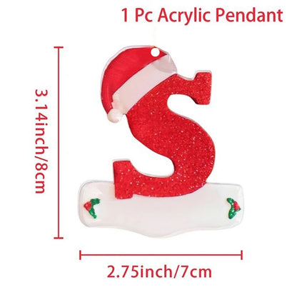 Kersthanger acryl letter decoratie Merry Christmas voor kerstboom