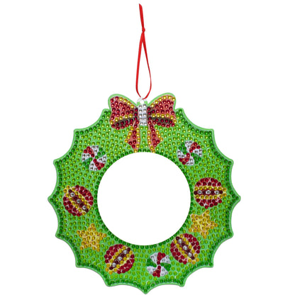Diamond Painting Kersthangers fotolijst kerstdecoratie set 4 stuks - SDZ001
