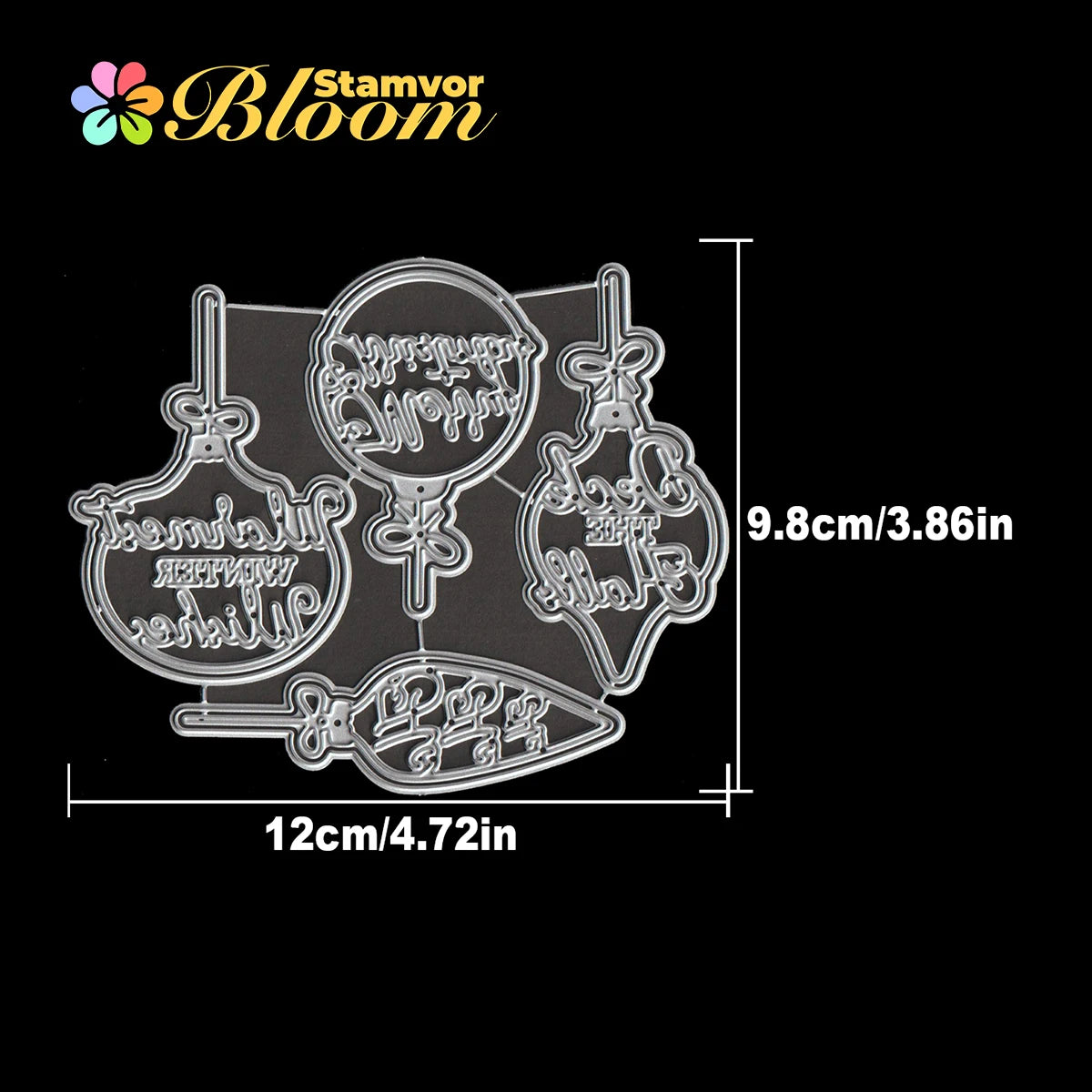 Snijmal Kerstklokken en Tekst voor Scrapbooking en Kaarten Maken