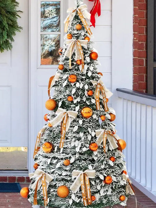 Opvouwbare Kerstboom 150cm met Versiering – Compact & Eenvoudig op te zetten