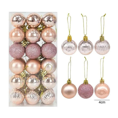 Kerstballen set glanzend en mat voor feestelijke boomdecoratie