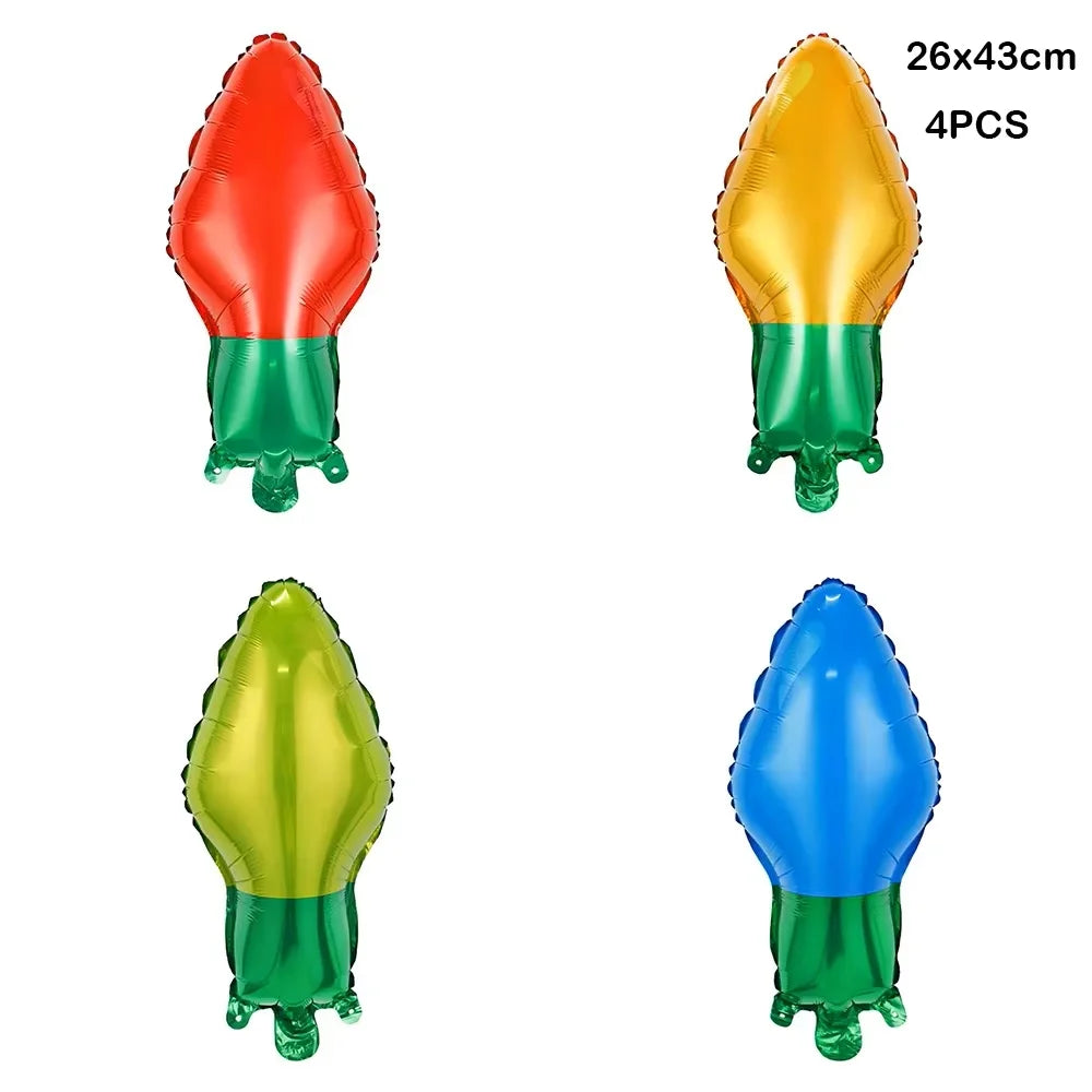 Opblaasbaar Kerst ornament snoepstok en ster decoratie in rood en groen