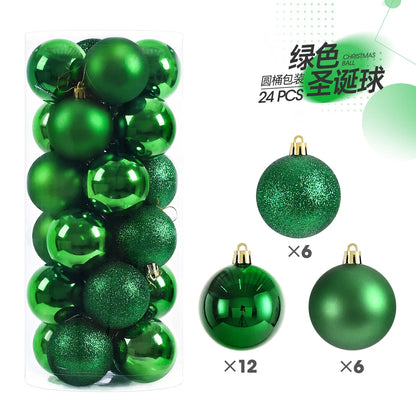 Kerstballen set 24 stuks – 3cm kerstboom versiering in diverse kleuren