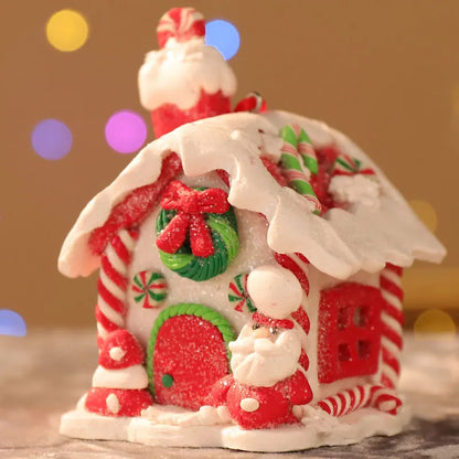 Kerst LED Hanger Peperkoekhuis met sneeuwpop of Kerstman Ornament