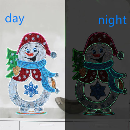 Diamond Painting Tafelornament kerstdecoratie acryl verlichtend kunstwerk - DZ694