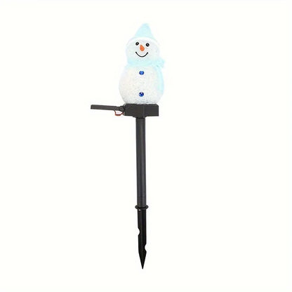 Solar Kerstverlichting Sneeuwpop – Tuinlamp op Zonne-energie IP44 Waterproof
