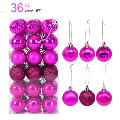Kerstballen set glanzend en mat voor feestelijke boomdecoratie