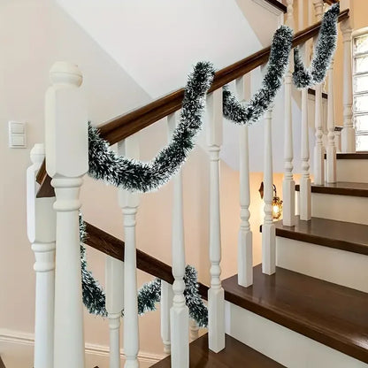 Kerst Guirlande 60 meter - Groene Lintstok Versiering voor Boom en Feest