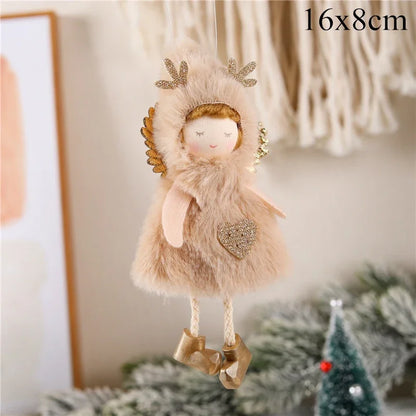 Kerst pop Engel decoratie voor kerstboom en sfeervolle woningversiering