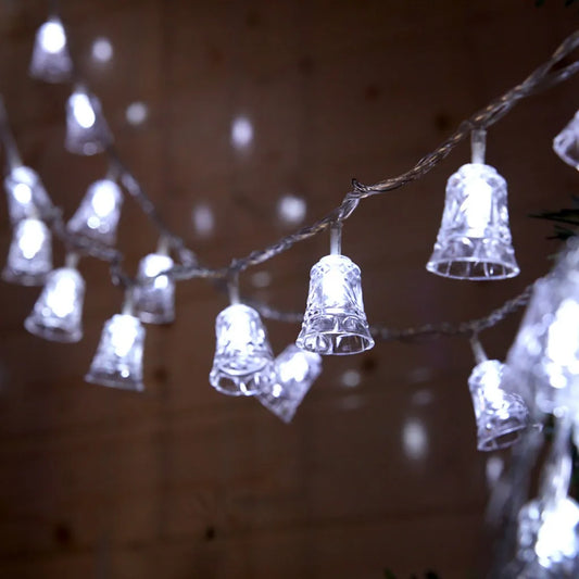 Verlicht Kerst snoer met LED belletjes – 1,5m / 3m / 6m – Warm wit licht