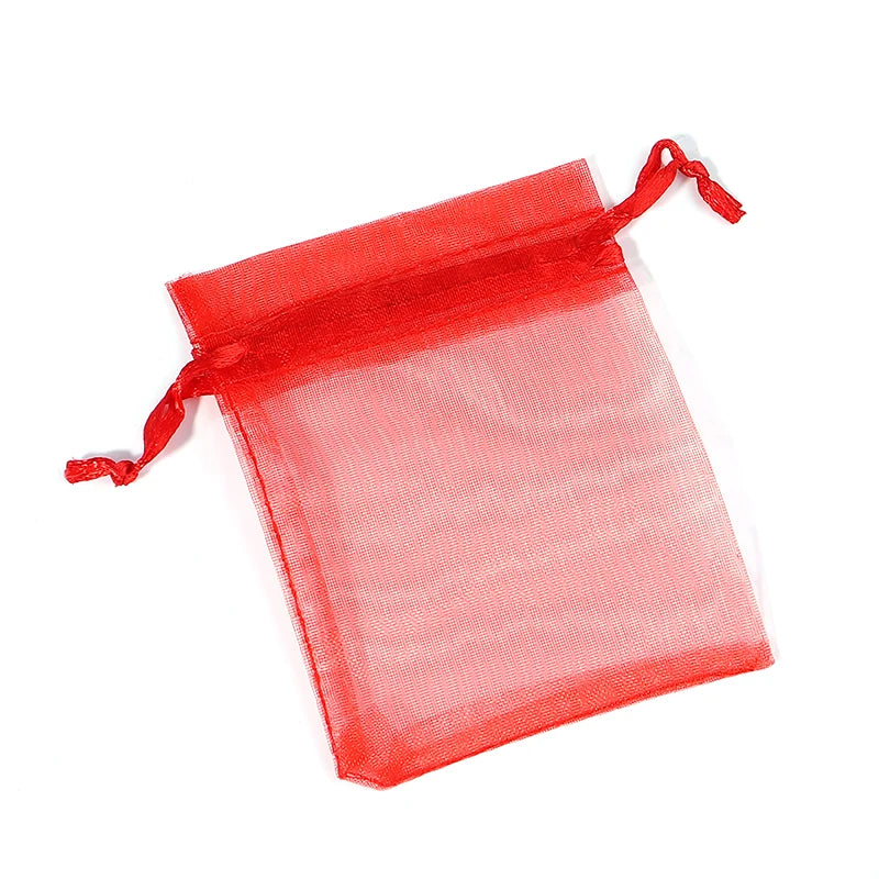 Kerst cadeauverpakking organza geschenkzakjes – elegante sieraden en snoepzakjes