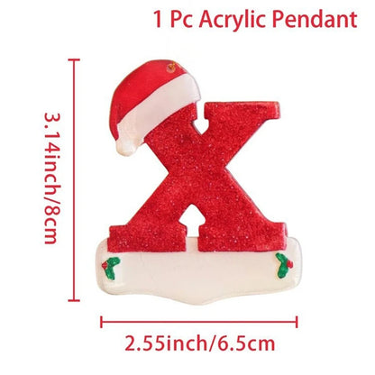 Kersthanger acryl letter decoratie Merry Christmas voor kerstboom