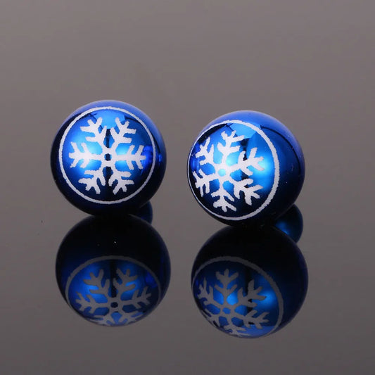 Kerst Oorbellen Sneeuwvlok – Hypoallergene Winterse Studs voor Vrouwen