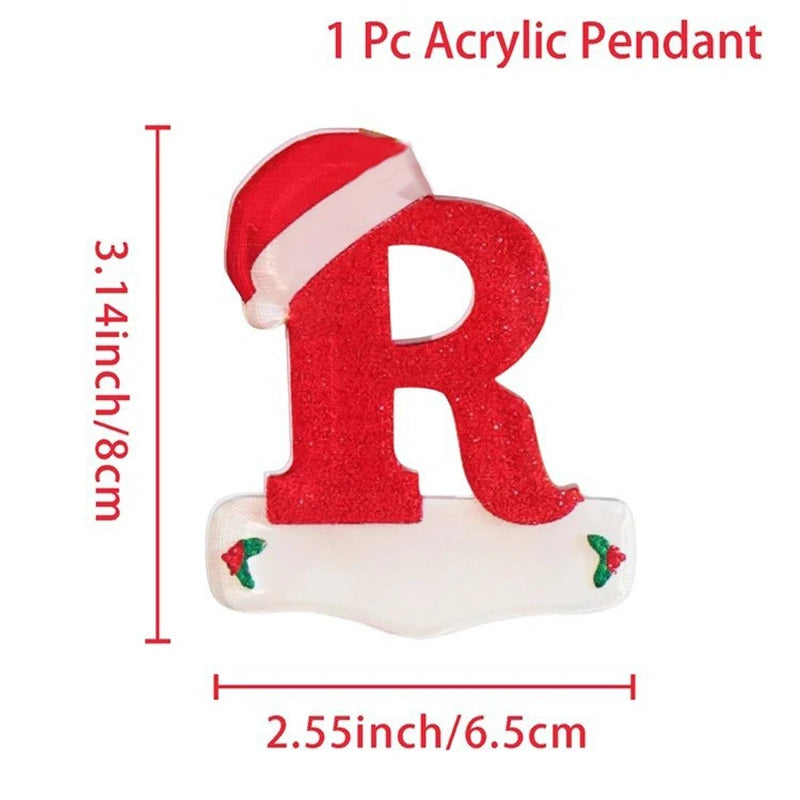 Kersthanger acryl letter decoratie Merry Christmas voor kerstboom