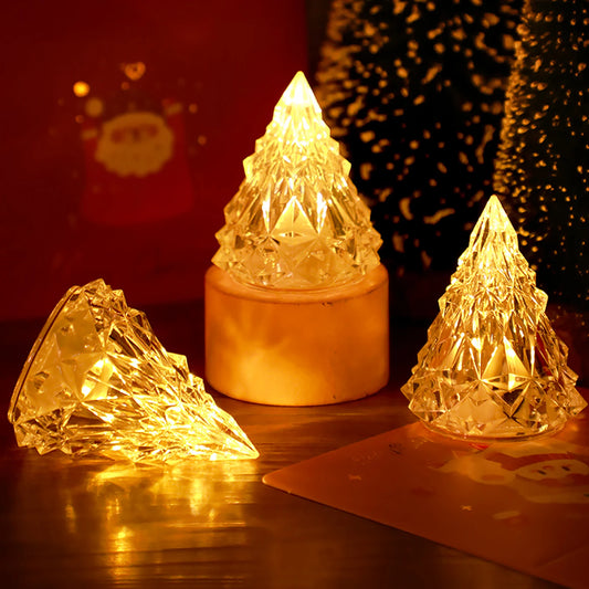 LED Kristallen Nachtlamp – Romantisch Kaarslicht voor Feest & Decoratie