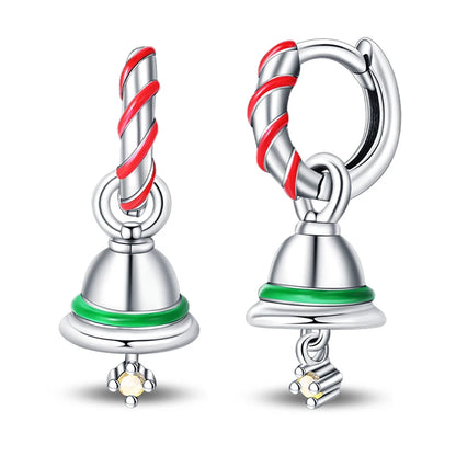 Kerst oorbellen 925 zilver sneeuwvlok met fonkelende zirkonia