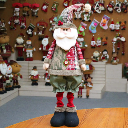 Kerst pop rendier sneeuwpop en kerstman decoratie set