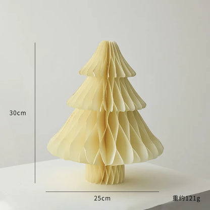 Opvouwbare Kerstboom – Mini Honeycomb Origami Kerstdecoratie van Papier