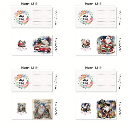 Diamond Painting Kerstkaarten set 6 stuks voor kerst en nieuwjaar
