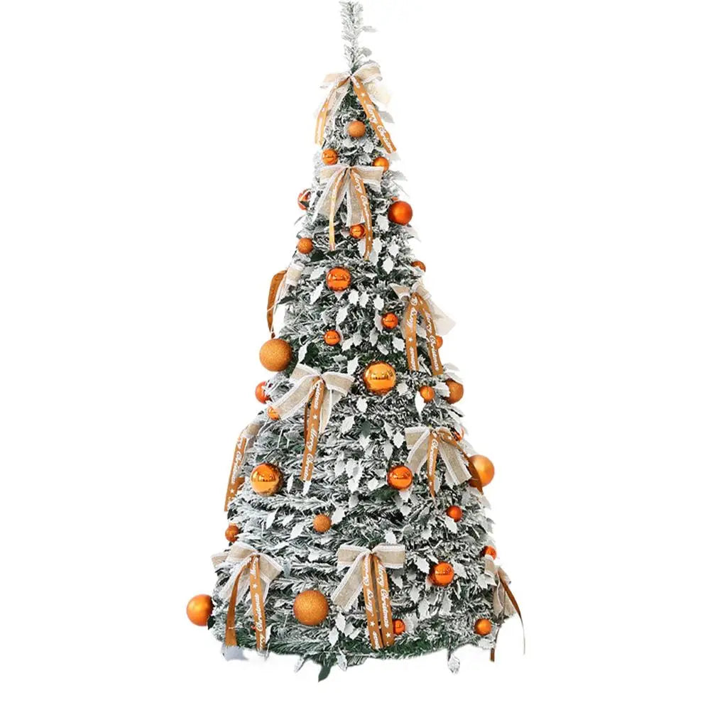 Opvouwbare Kerstboom 150cm met Versiering – Compact & Eenvoudig op te zetten