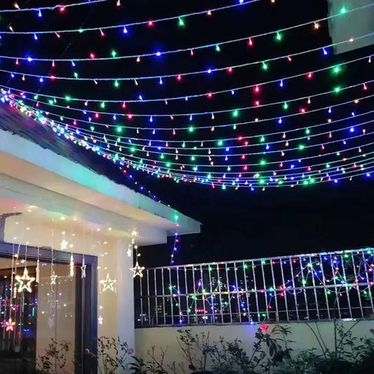 Kerst lichtgordijn sfeervolle LED slinger voor binnen en buiten