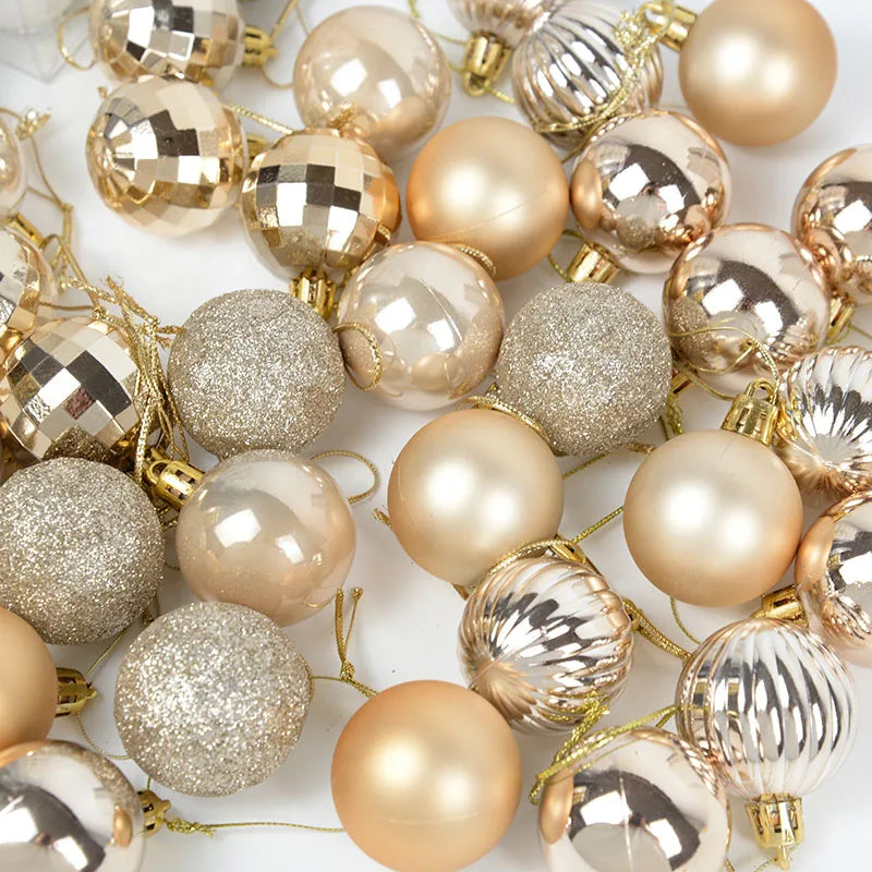 Kerstballen set glanzend en mat voor feestelijke boomdecoratie