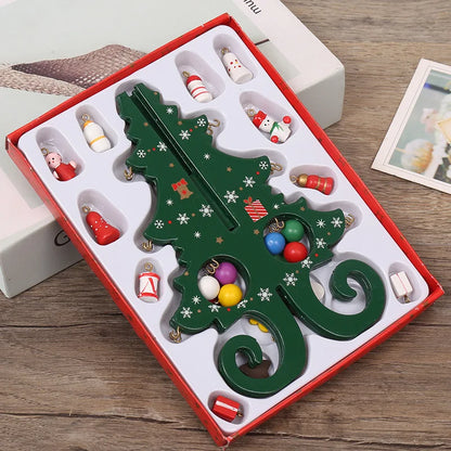 Opvouwbare Kerstboom – Houten DIY Kerstdecoratie voor Kinderen 19x14cm