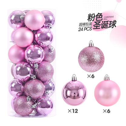 Kerstballen set 24 stuks – 3cm kerstboom versiering in diverse kleuren