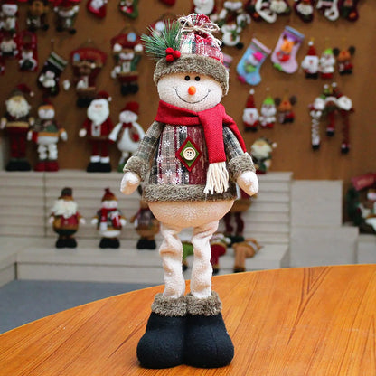 Kerst pop rendier sneeuwpop en kerstman decoratie set