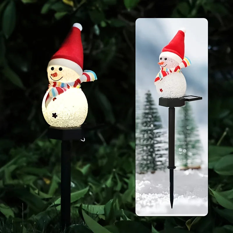 Solar Kerstverlichting Sneeuwpop – Tuinlamp op Zonne-energie IP44 Waterproof