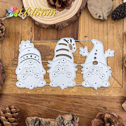 Snijmal Kerst Gnomes Ho Ho Ho voor feestelijke creaties