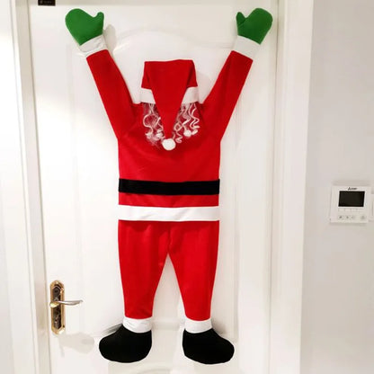 Kerst pop knuffel 105cm kerstman en sneeuwpop boomdecoratie feestelijk