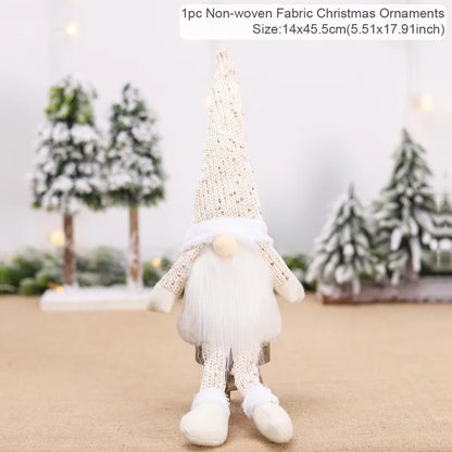 Kerst pop kerstman zonder gezicht decoratie voor huis en feest