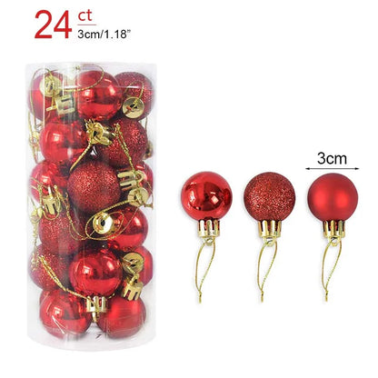 Kerstballen set glanzend en mat voor feestelijke boomdecoratie