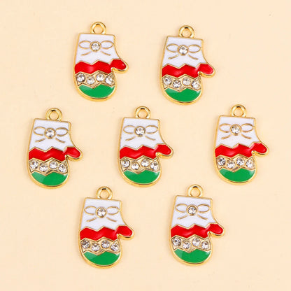 Kerst hanger Kerstman & Gingerbread set voor sieraden en decoratie - 10 stuks