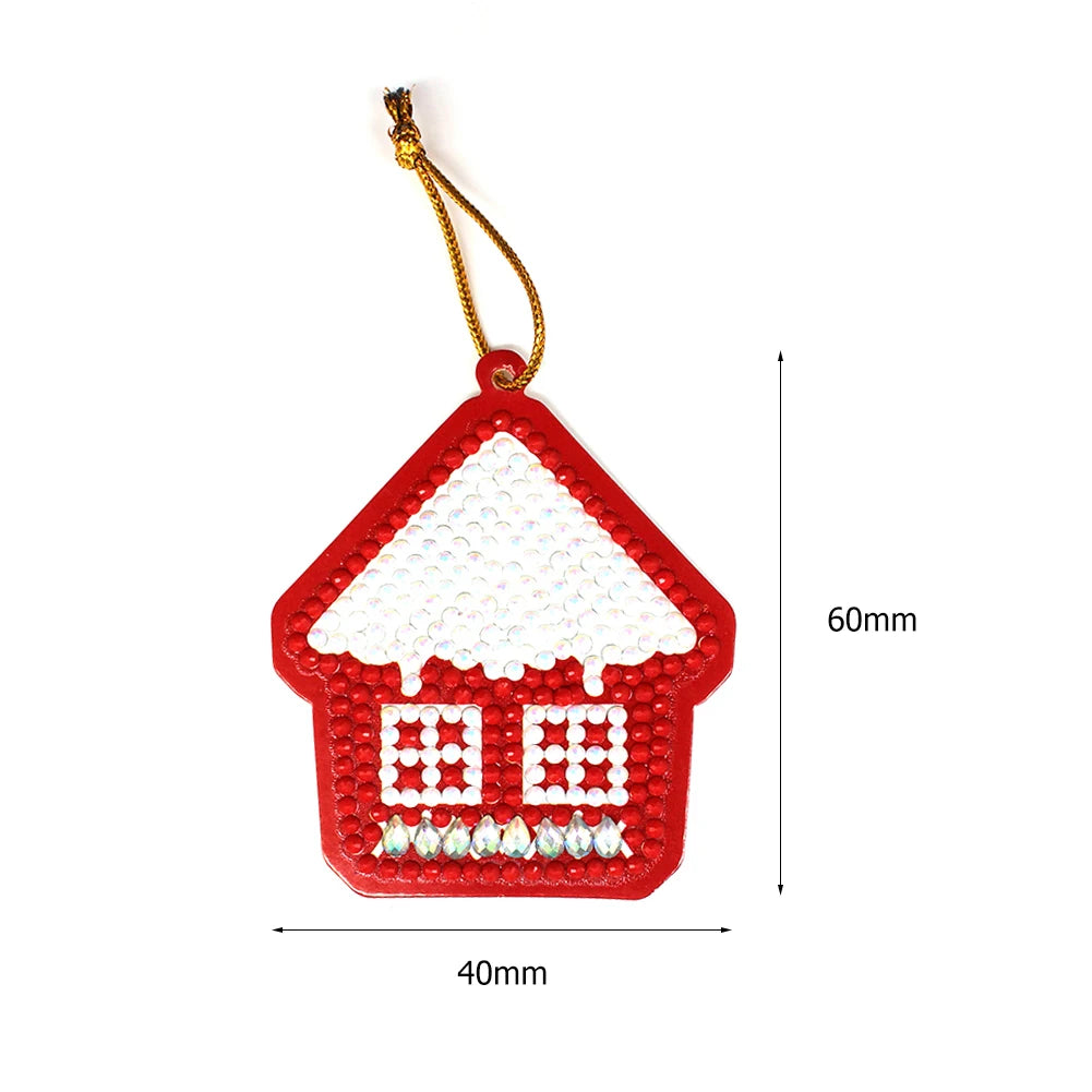 Diamond Painting Kerst Hangers – 10x DIY Kerstboom Ornamenten met Speciale Steentjes | Unieke Kerstdecoratie en Cadeau Idee