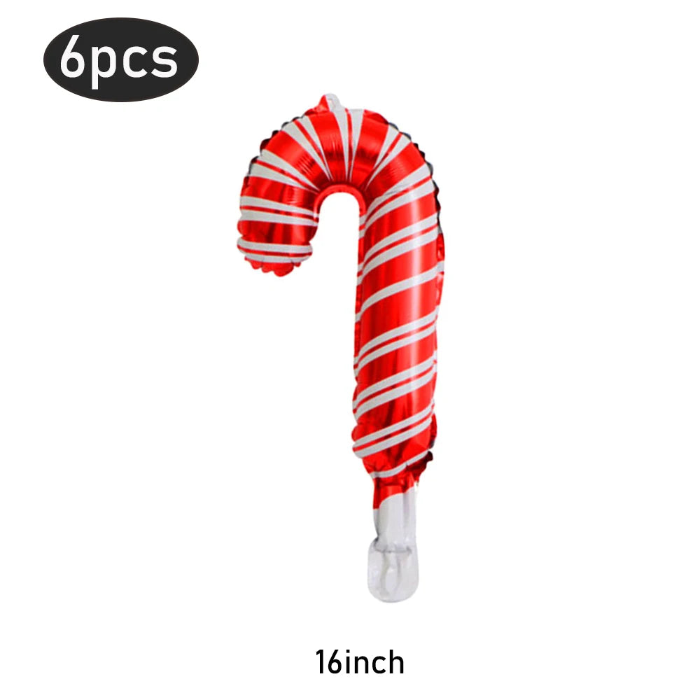 Opblaasbare kerst snoepstok en lolly folieballonnen set – feestdecoratie