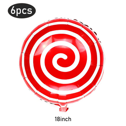 Opblaasbare kerst snoepstok en lolly folieballonnen set – feestdecoratie